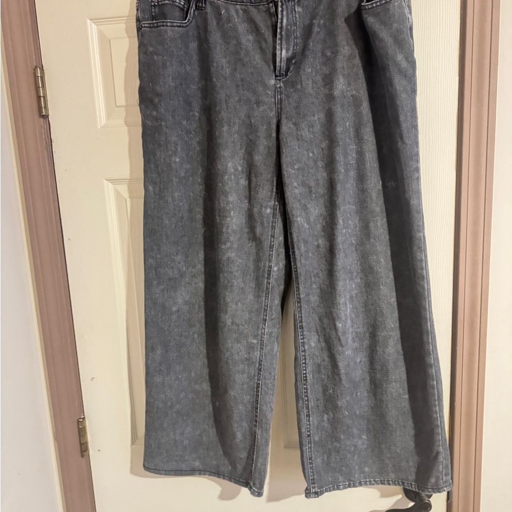 Vanilla Star Gray Wide Leg Jeans